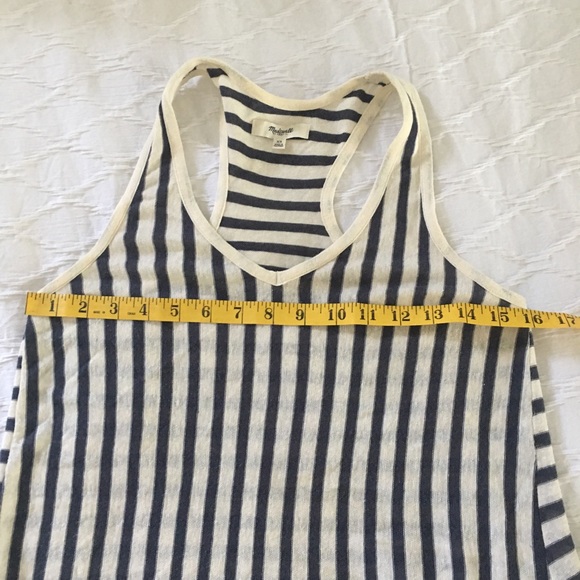 Madewell Cotton Linen Blend Racerback Tank XS - Picture 7 of 8